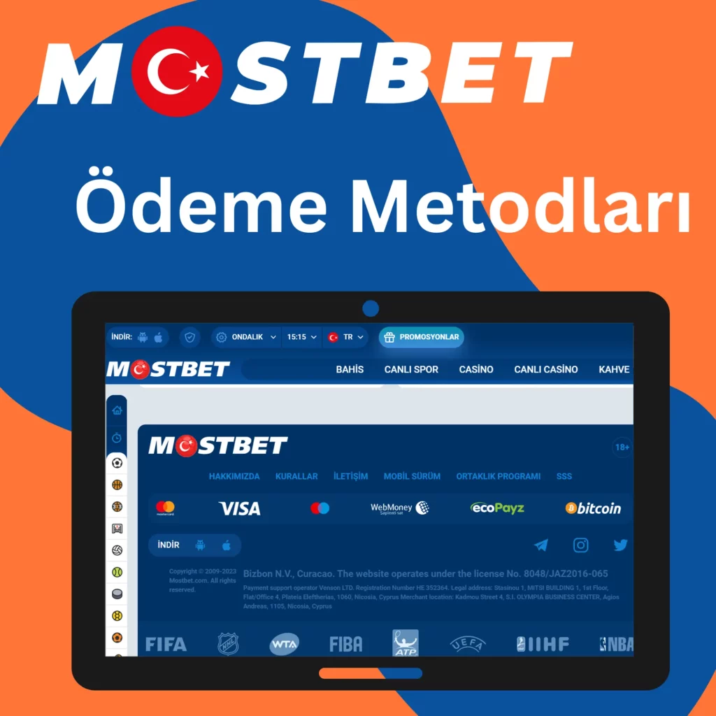 Mostbet TR Para yatırma yöntemleri